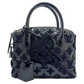 Louis Vuitton-Louis Vuitton Lockit BB Bouclet Enamel Handbag-Black