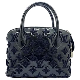 Louis Vuitton-Louis Vuitton Lockit BB Bouclet Enamel Handbag-Black
