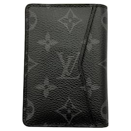 Louis Vuitton-Louis Vuitton Monogram Eclipse Card Case-Black,Monogram