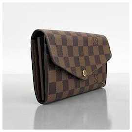 Louis Vuitton-Louis Vuitton Long Wallet Damier Portefeuille Sarah N63209 Ebene-Damier ebene