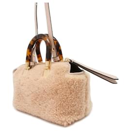 Fendi-Sac Fendi By The Way en fourrure et cuir-Beige