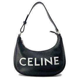 Céline Borsa a Spalla in Pelle Celine Ava Nero