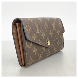 Louis Vuitton-Louis Vuitton Long Wallet Monogram Portefeuille Sarah M60531-Brown