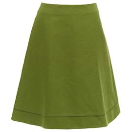 Dior-Christian Dior John Galliano Communist Pique Aline Skirt-Green