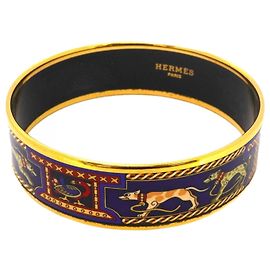 Brazalete Hermès de oro y multicolor Multicolor Dorado