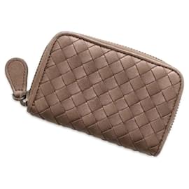 Bottega Veneta-Bottega Veneta Intrecciato Coin Purse-Bronze