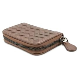 Bottega Veneta-Bottega Veneta Intrecciato Coin Purse-Bronze