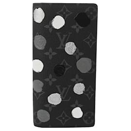 Louis Vuitton-Louis Vuitton Monogram Eclipse Portefeuille Brazza-Black,Monogram