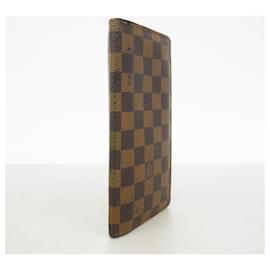 Louis Vuitton-Louis Vuitton Long Wallet Damier Portefeuille Brazza N60017 Ebene-Damier ebene