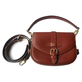 Louis Vuitton-LOUIS VUITTON SAUMUR BAG COGNAC EPI LEATHER NEW M23470-Light brown