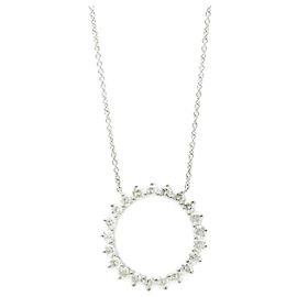Tiffany & Co Colar pendente círculo aberto Tiffany Prata