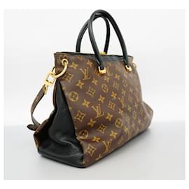 Louis Vuitton-Louis Vuitton Monogram Pallas MM Handbag-Brown,Black