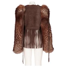 Dolce & Gabbana-Dolce & Gabbana Brown Fur Jacket - 2000s-Brown