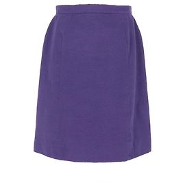 Saia de algodão roxa reciclada da Chanel Roxo
