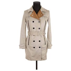 The Kooples Trench coat de algodón Beige