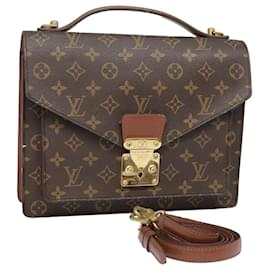 Louis Vuitton-LOUIS VUITTON Monogram Monceau 28 Hand Bag 2way M51185 LV Auth 92314-Monogram