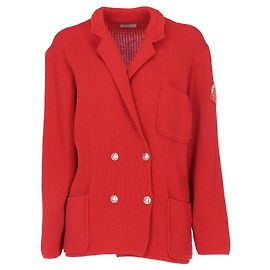 Les Copains Giacca di Lana Rossa Rosso