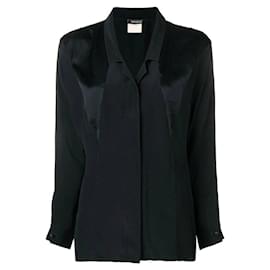 Fendi-Fendi Black Silk Blouse-Black