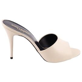 Saint Laurent-Leather heels-White