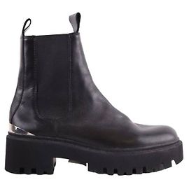 Maje Leather boots Black