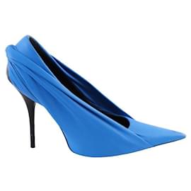 Balenciaga-Leather heels-Blue