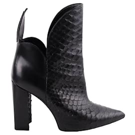 Louis Vuitton-Leather boots-Black