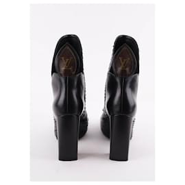 Louis Vuitton-Leather boots-Black