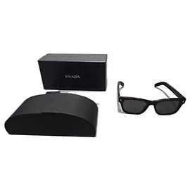 Prada PR A17S Sunglasses Black Acetate Black