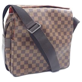 Louis Vuitton-Louis Vuitton Damier Ebene Naviglio Shoulder Bag-Brown