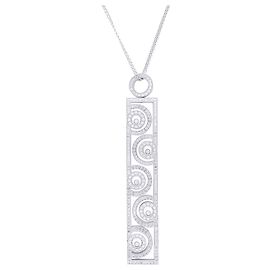 Collier Chopard, "Happy Spirit", en or blanc, diamants. Autre