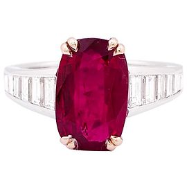 inconnue Bague or, diamants, rubis. Autre