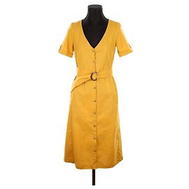 SéZane Leinenkleid Gelb