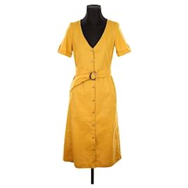 SéZane-Linen dress-Yellow