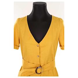 SéZane-Linen dress-Yellow
