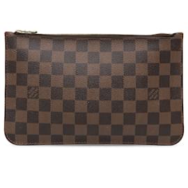 Louis Vuitton-Brown Louis Vuitton Damier Ebene Neverfull Pouch-Brown