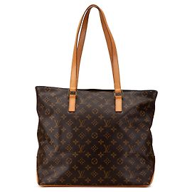 Borsa tote Cabas Mezzo in monogramma Louis Vuitton marrone Marrone