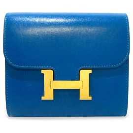 Hermès HERMES Purses, wallets & cases T.  Leather Blue