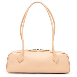 Braune ALAÏA Medium Ziegelleder Le Teckel Schultertasche Braun