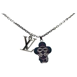 Louis Vuitton-LOUIS VUITTON Necklaces T.  Silver-Silvery
