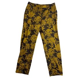 Pantalones de jacquard Dries Van Noten Multicolor