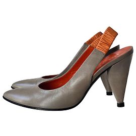 Prada 90s Stiletto Sling-Backs Orange