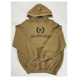 Sudadera con emblema de Balenciaga Beige