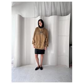 Balenciaga-Balenciaga Crest Hoodie-Beige