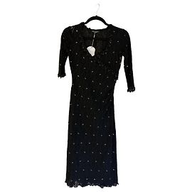 Schwarzes Spitzenkleid von Betsey Johnson Schwarz