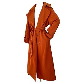 No Name Abrigo trench oversized naranja quemado Naranja