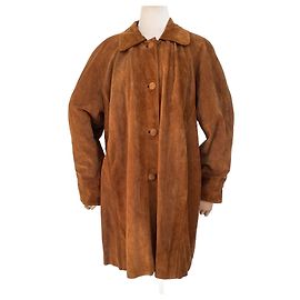 Haider Ackermann Italian Cognac Suede Jacket Red