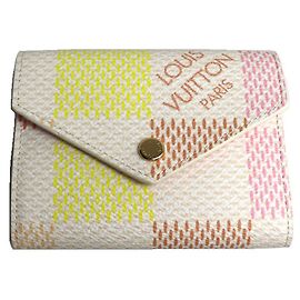 Carteira Victorine Tri-fold Louis Vuitton Rosa Pescaria