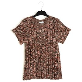 Top Red Valentino FR38 Rosa Nero Cotone Maglia Top UK10 US8 Multicolore