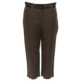 Pantalones cortos de mezcla de algodón con cintura transparente Lanvin Castaño