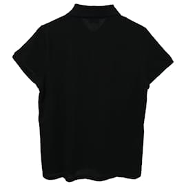 Saint Laurent-Saint Laurent Playing Card Polo Shirt in Black Cotton-Black